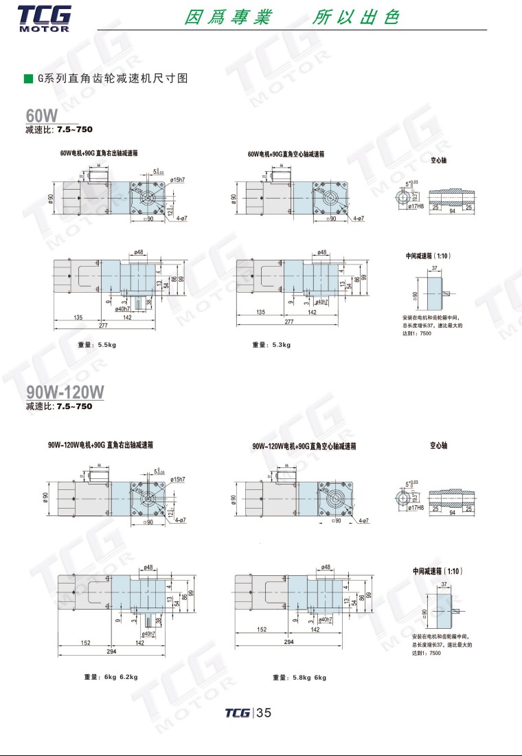 G直角齿轮减速机